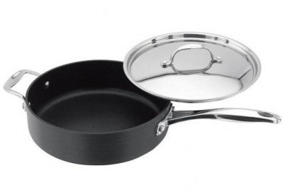 Stellar 6000 Hard Anodised Non-Stick Saute Pan with Lid 28cm
